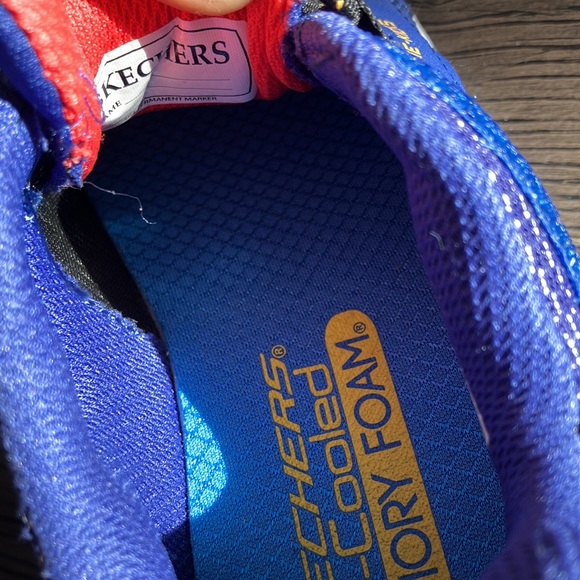 Skechers Game Kicks: Gametronix blue boy sneakers. Size 12. - Picture 9 of 11